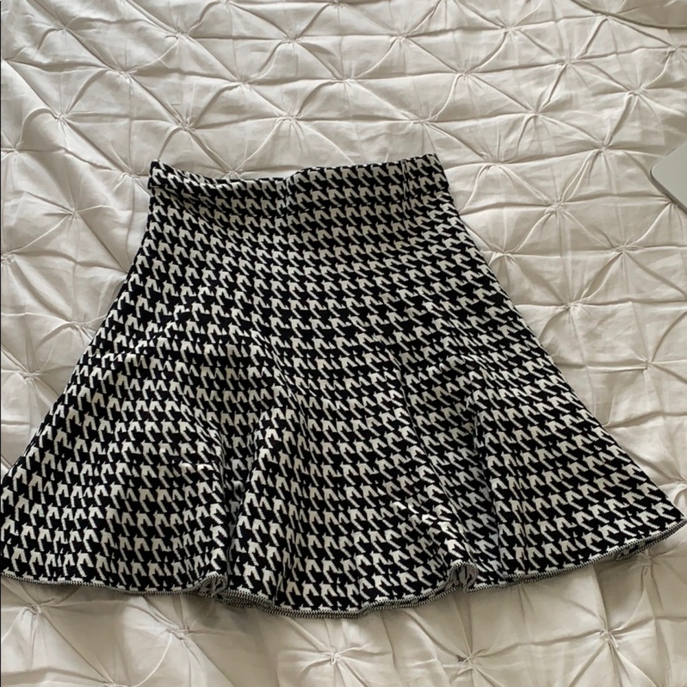 Chevron patterned cotton skirt